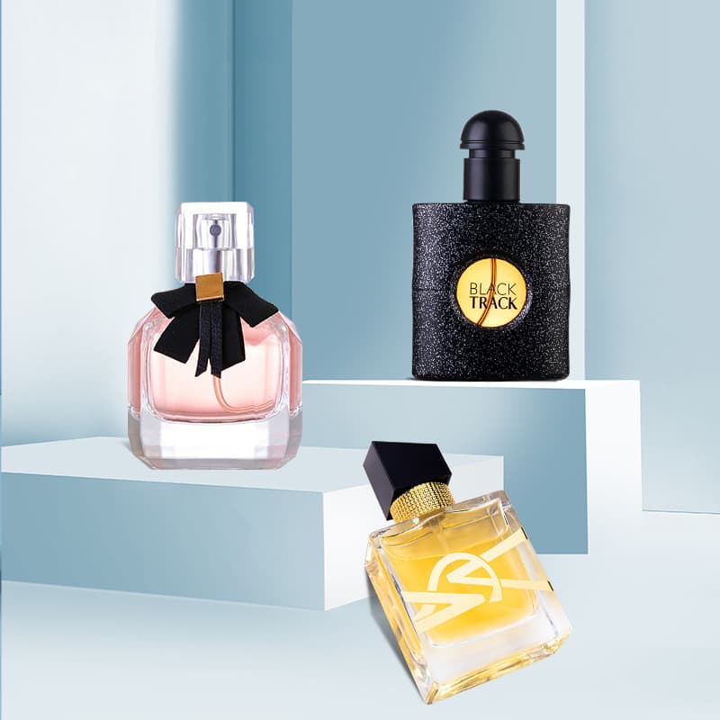 Ready-made Flower Story Douyin Kuaishou Women's Perfume Set Black Opium Three-piece Men's Perfume Gift Box 3