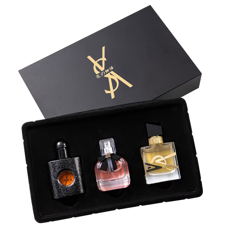 Ready-made Flower Story Douyin Kuaishou Women's Perfume Set Black Opium Three-piece Men's Perfume Gift Box 5