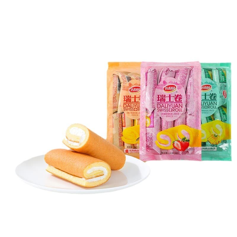 Dali Garden Swiss roll 160g cake snack breakfast casual snack snack 6