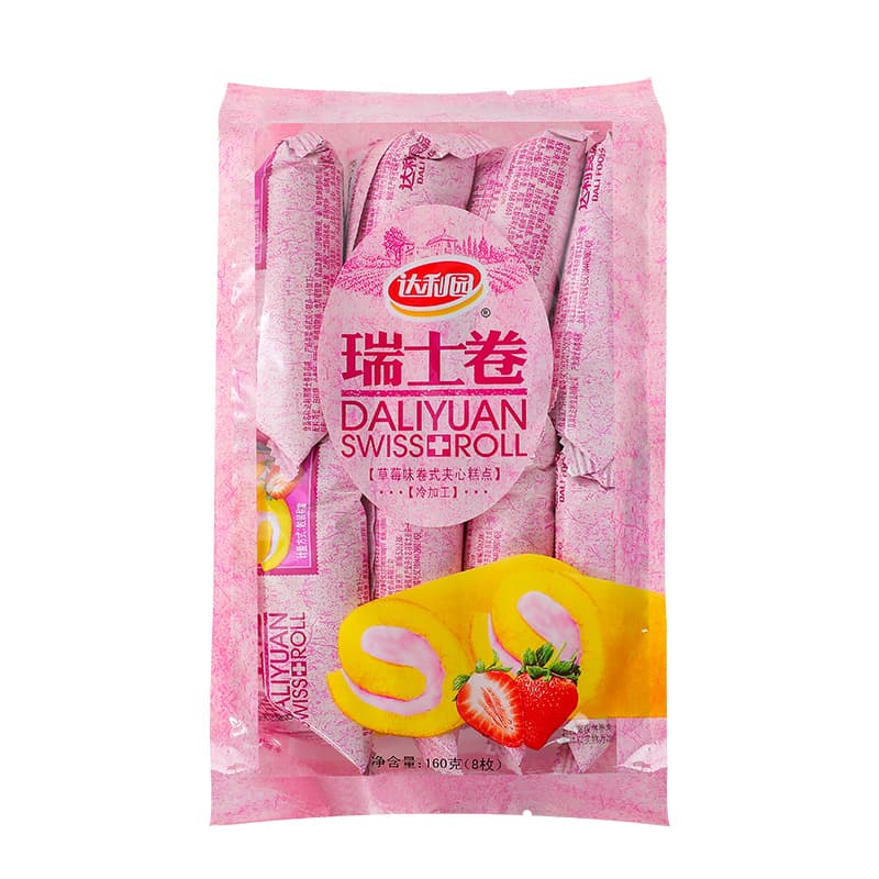 Dali Garden Swiss roll 160g cake snack breakfast casual snack snack 8
