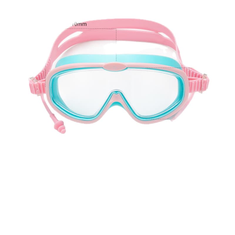 Children's bag swimming goggles for girls and boys swimming equipment glasses waterproof and anti-fog large frame professional diving goggles factory 6
