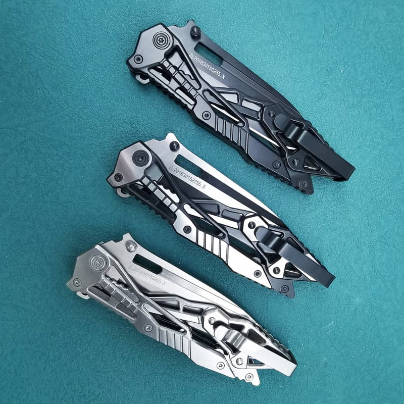 Multifunctional mechanical pocket knife, outdoor survival knife, outdoor camping tool, all stainless steel folding knife, folding knife on behalf of others 5