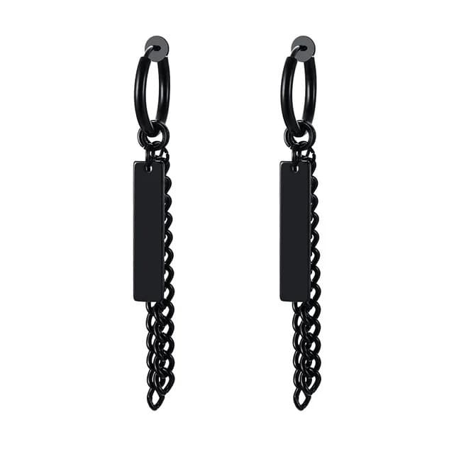 European and American retro style Dongguan fashion earrings pendant stainless steel earrings set unisex wholesale internet celebrity 3