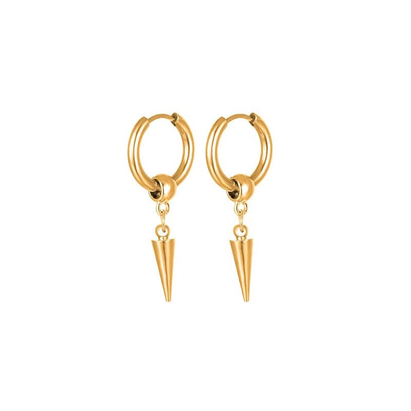 European and American retro style Dongguan fashion earrings pendant stainless steel earrings set unisex wholesale internet celebrity 4