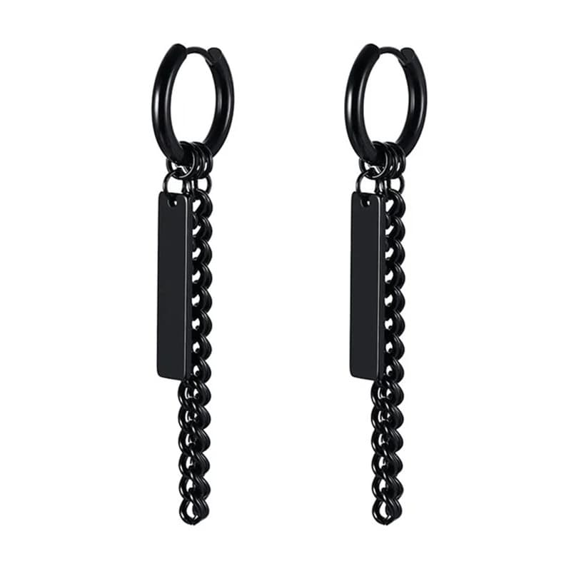 European and American retro style Dongguan fashion earrings pendant stainless steel earrings set unisex wholesale internet celebrity 8