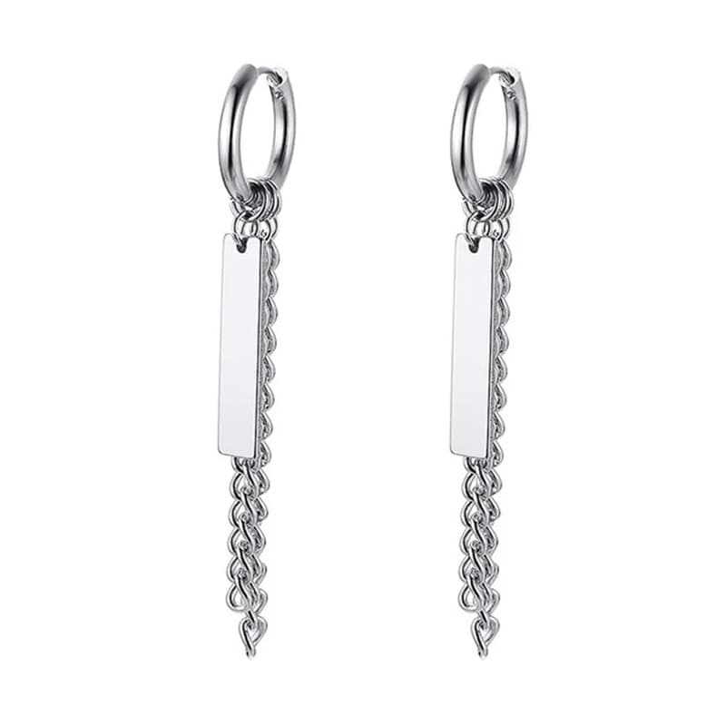 European and American retro style Dongguan fashion earrings pendant stainless steel earrings set unisex wholesale internet celebrity 9