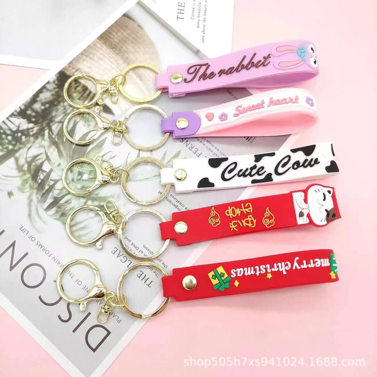 Internet celebrity Berry has troubles Lina Belle leather rope keychain cute trendy doll fashion gadgets wholesale
