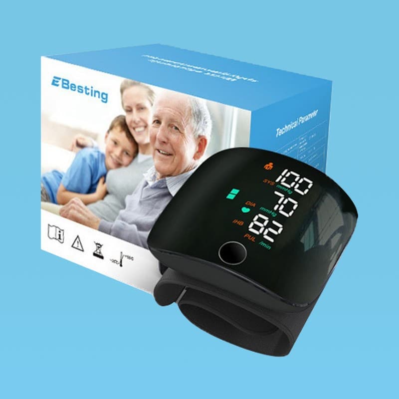 Wrist sphygmomanometer measuring instrument blood pressure meter home high blood pressure watch wrist rechargeable medical grade certified electronics 9