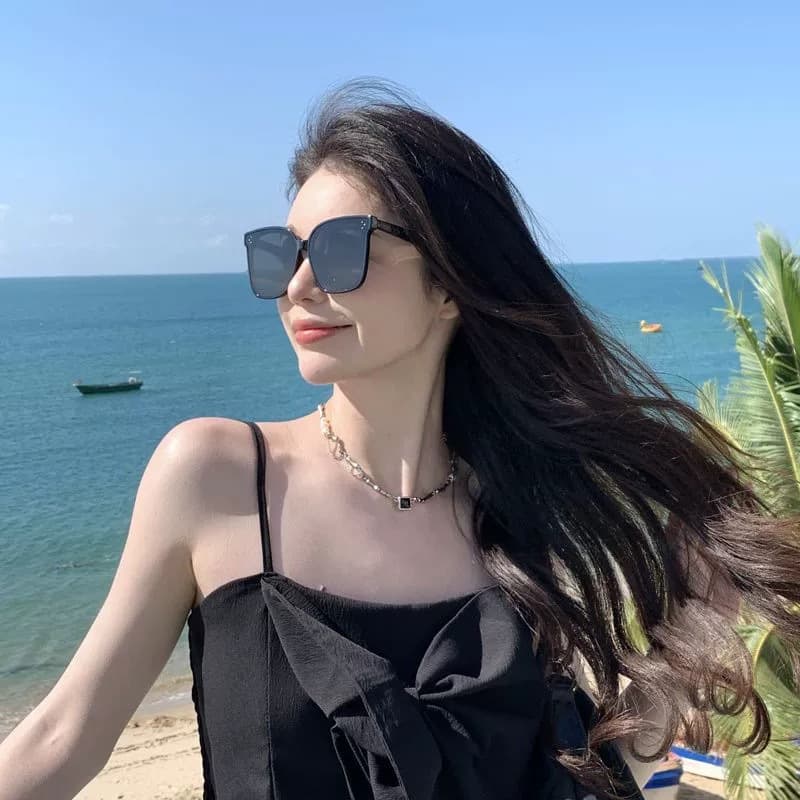 gm sunglasses women's high-end summer anti-UV high-end 2026 new men's driving sunglasses sun protection round face 3