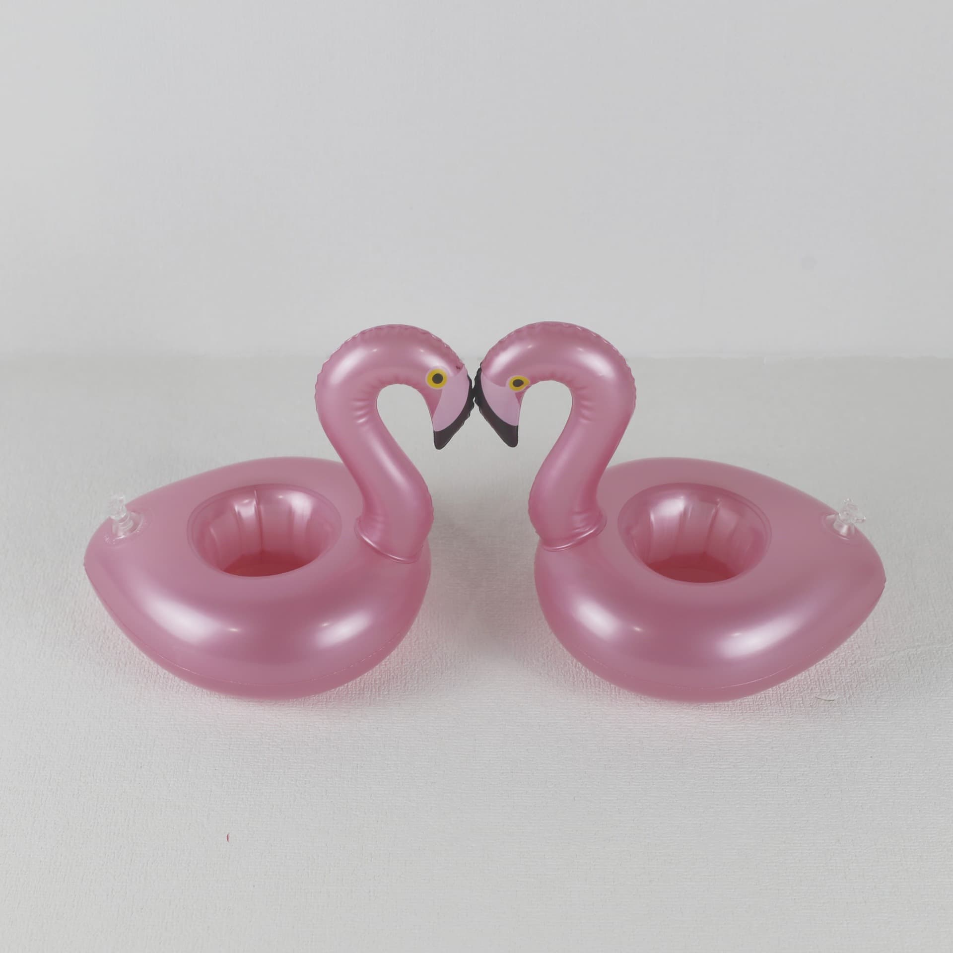PVC inflatable flamingo cup holder bird coaster swimming pool swimming baby bath water supplies 3