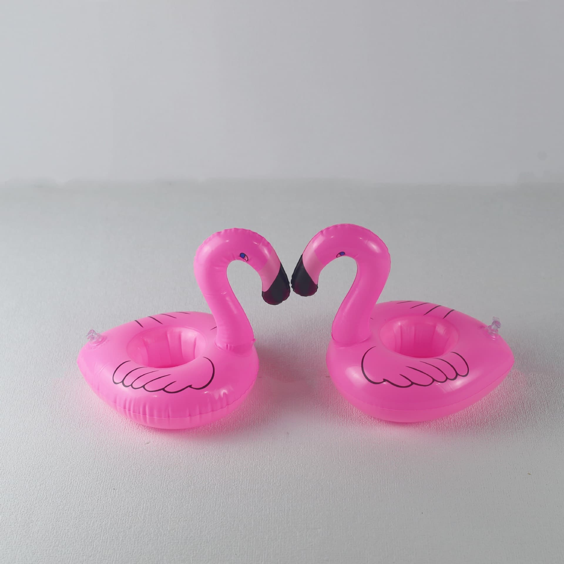 PVC inflatable flamingo cup holder bird coaster swimming pool swimming baby bath water supplies 5