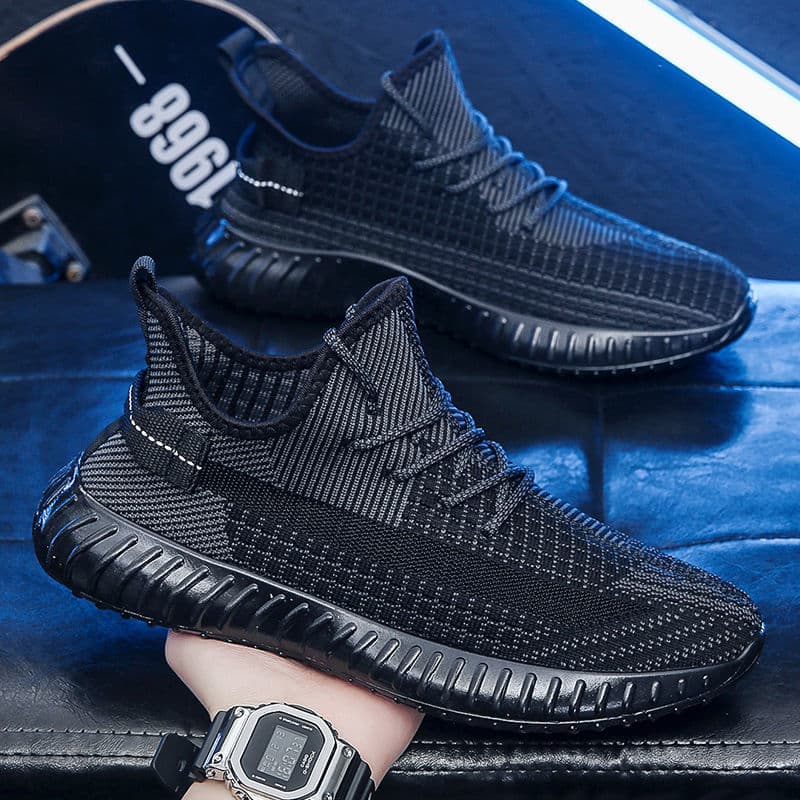 Mesh Breathable Coconut Shoes New Men's Shoes Summer 2025 Versatile Trend Casual Fly Knitted Shoes Student Sports Men's Shoes 4