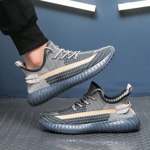 Mesh Breathable Coconut Shoes New Men's Shoes Summer 2025 Versatile Trend Casual Fly Knitted Shoes Student Sports Men's Shoes 5