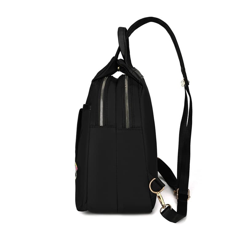 Embroidered backpack new fashion embroidered large capacity women's double back outdoor play carry-on school bag casual backpack 5