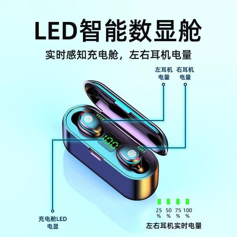 True Wireless Bluetooth Headset Binaural Noise Reduction Low Latency In-Ear Sports Running Music Game E-Sports Long Battery Life 5