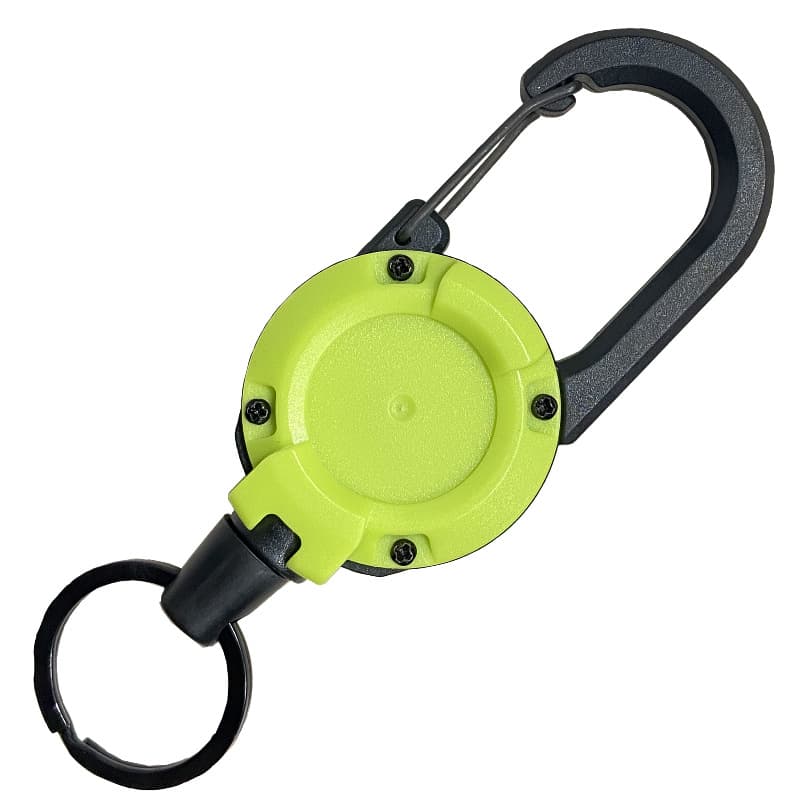 Backpack tactical U-shaped easy-pull keychain retractable simple black outdoor portable steel wire four-color spring buckle 8