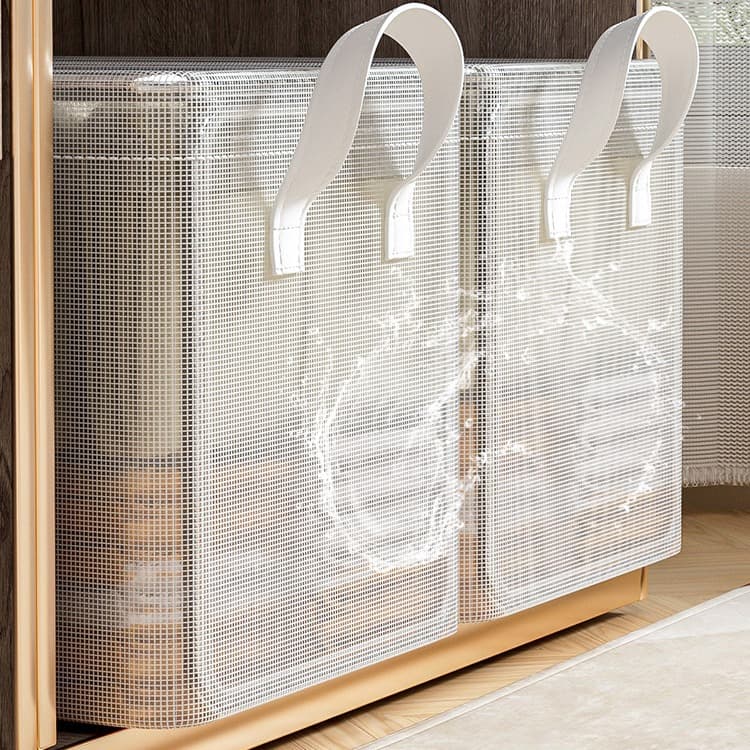 Clothes storage box, home wardrobe, layered organizing box for clothes and pants, transparent folding storage basket frame wholesale 3