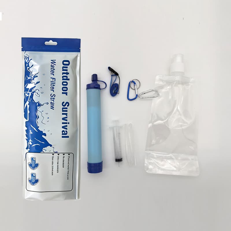 Outdoor survival water purifier, outdoor drinking water, portable direct drinking filter, straw, survival water purification pen, camping equipment 9