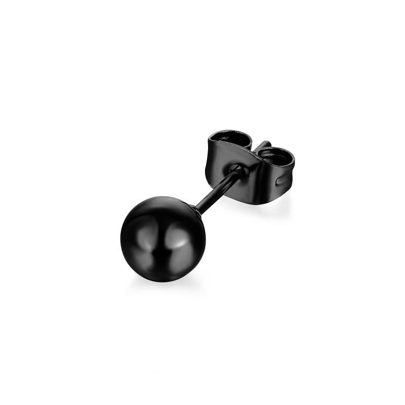 Korean version of titanium steel stainless steel ball fine needle earrings, simple and fashionable large and small steel ball piercing earrings for men and women wholesale 7
