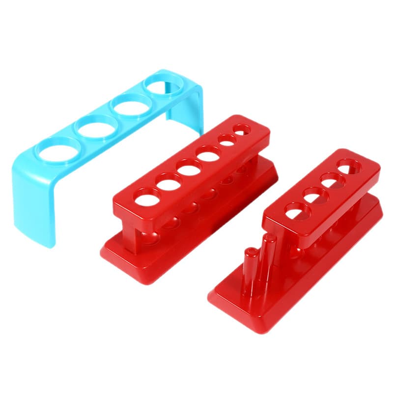 Children and students scientific experiment teaching aids accessories four-hole six-hole test tube rack plastic test tube chemistry laboratory equipment 6