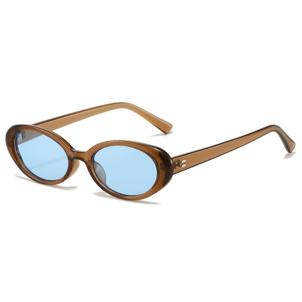 Popular retro oval small frame personalized sunglasses cross-border European and American Amazon Xiyin best-selling sunglasses 10