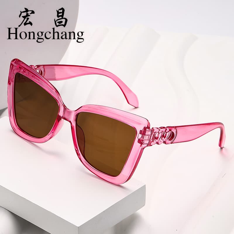 Cat Eye Sunglasses Chain Irregular 2024 New Anti-UV Sunglasses Ins Retro Sunglasses Photo 5