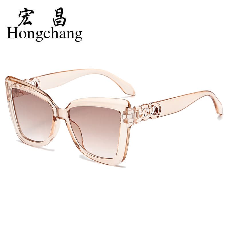 Cat Eye Sunglasses Chain Irregular 2024 New Anti-UV Sunglasses Ins Retro Sunglasses Photo 10