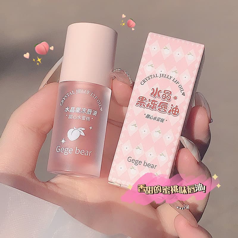 Gege bearGege bear crystal jelly lip oil hydrating and moisturizing transparent lip glaze before makeup 9