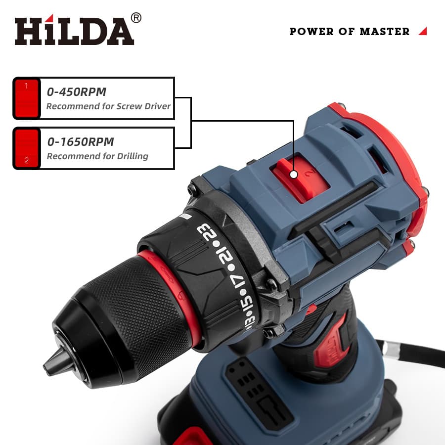 Cordless electric drill 21V cross-border high torque brushless lithium rechargeable drill electric screwdriver small steel cannon 4
