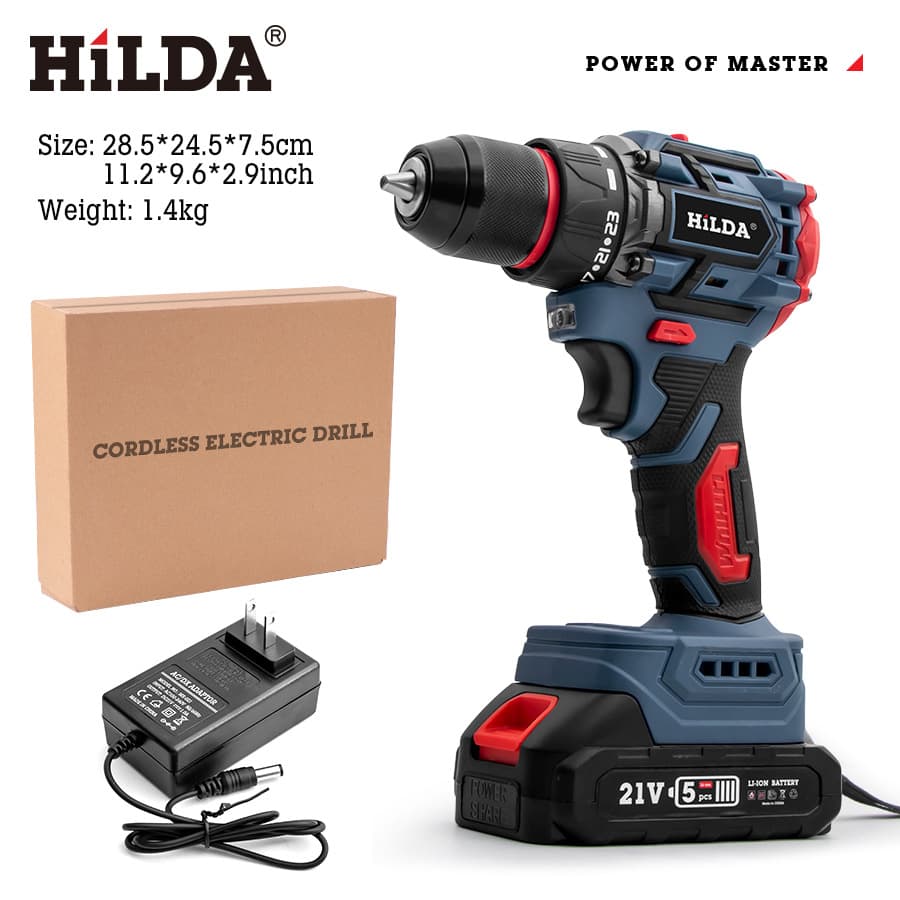 Cordless electric drill 21V cross-border high torque brushless lithium rechargeable drill electric screwdriver small steel cannon 7