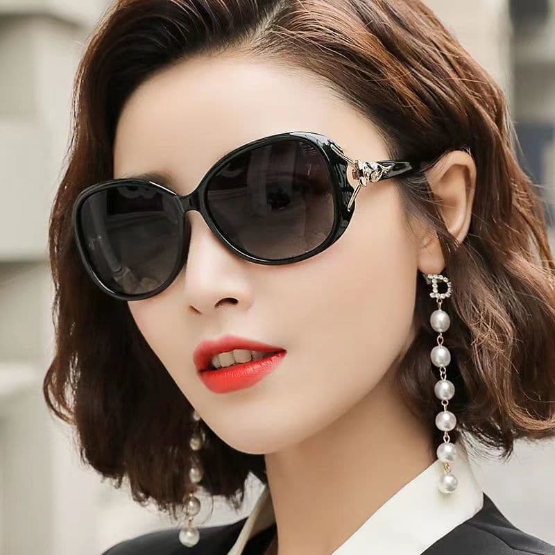 Fox head sunglasses sun protection women's glasses female star sunglasses round face sunglasses women's UV protection 5