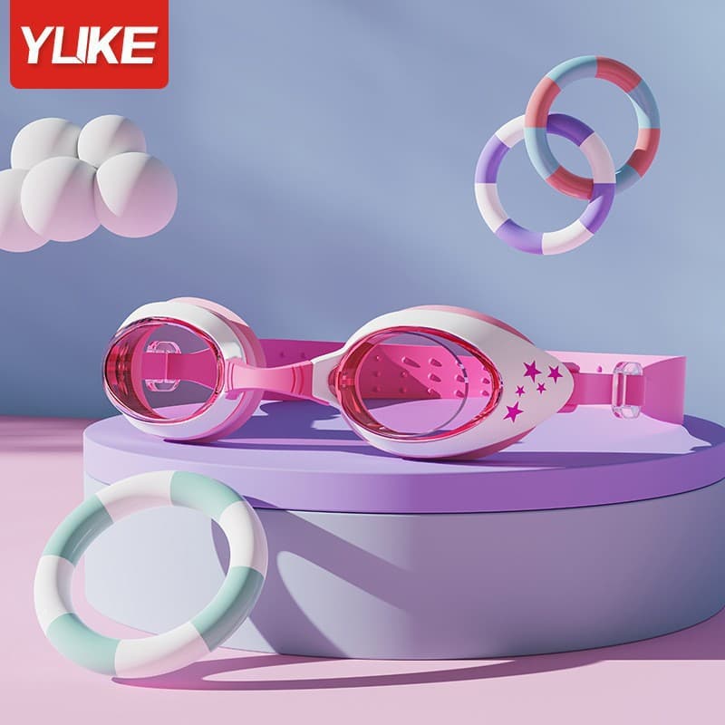 Children's swimming goggles waterproof and anti-fog high-definition professional diving swimming goggles for boys and girls swimming equipment goggles wholesale 7