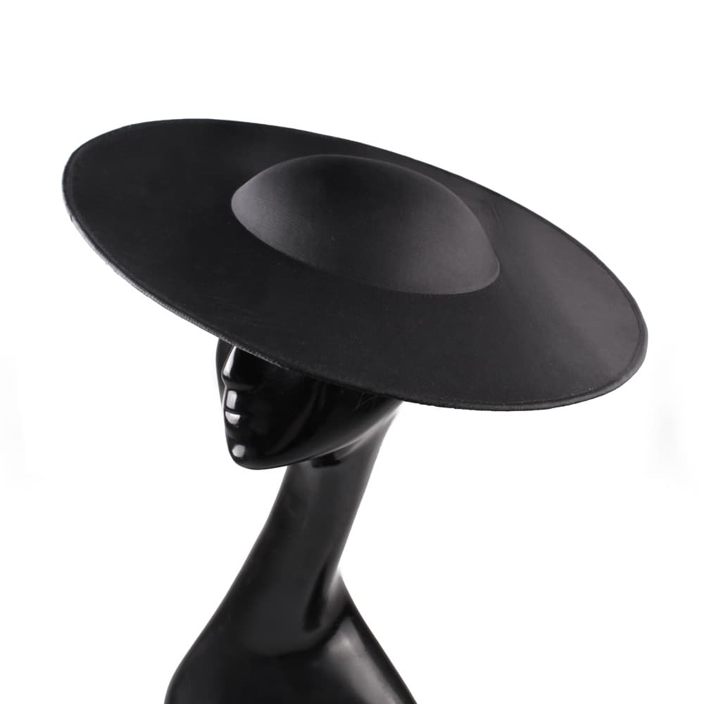New satin hat high-end banquet bridal headwear diameter 41 cm hat base DIY handmade accessories 5