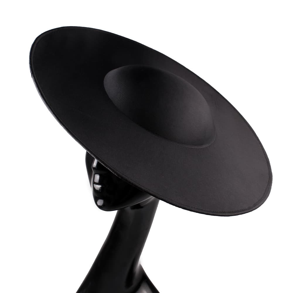 New satin hat high-end banquet bridal headwear diameter 41 cm hat base DIY handmade accessories