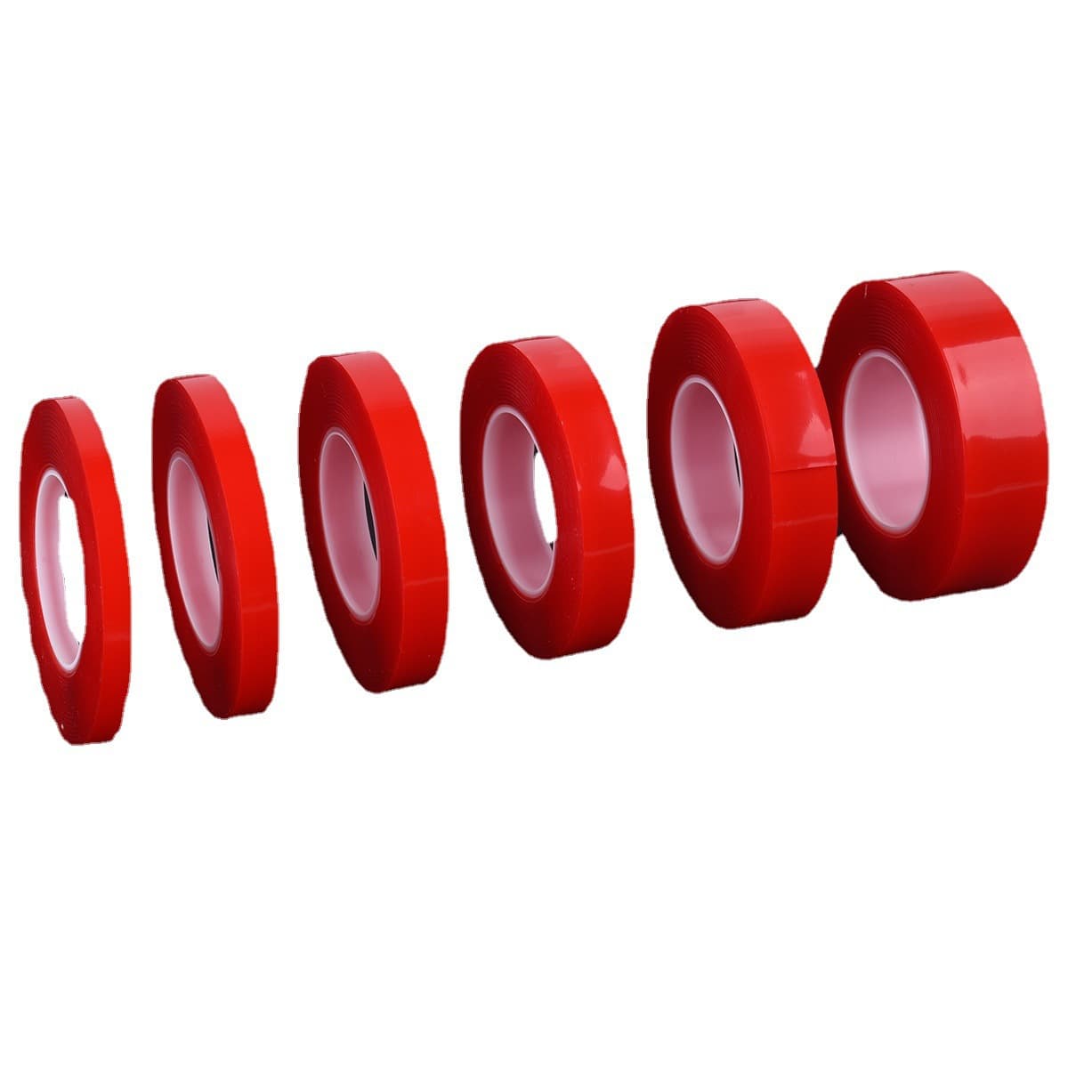 Independently packaged, traceless transparent acrylic double-sided tape, strong adhesive waterproof, high temperature resistant red film double-sided tape 6