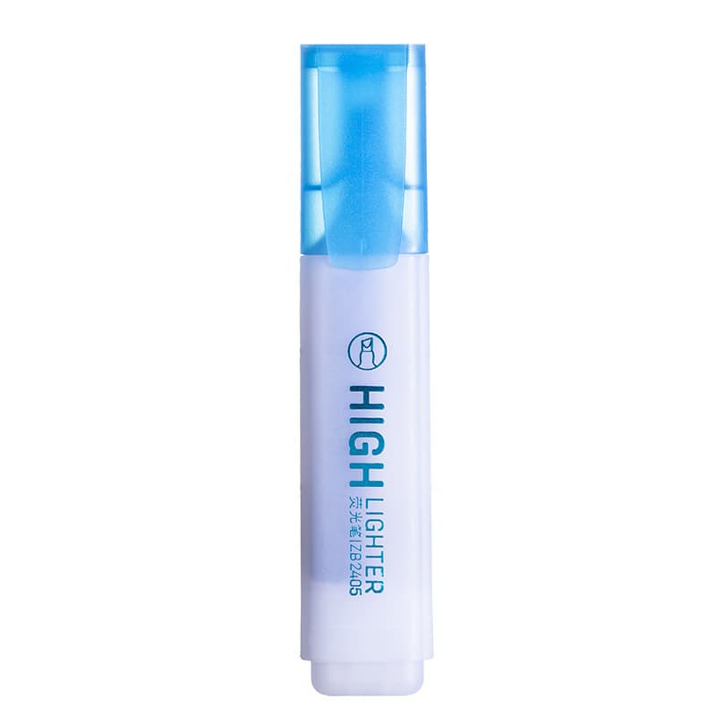 Highlighter student marker pen color mark highlight pen macaron color oblique head for handbook notes large capacity 8