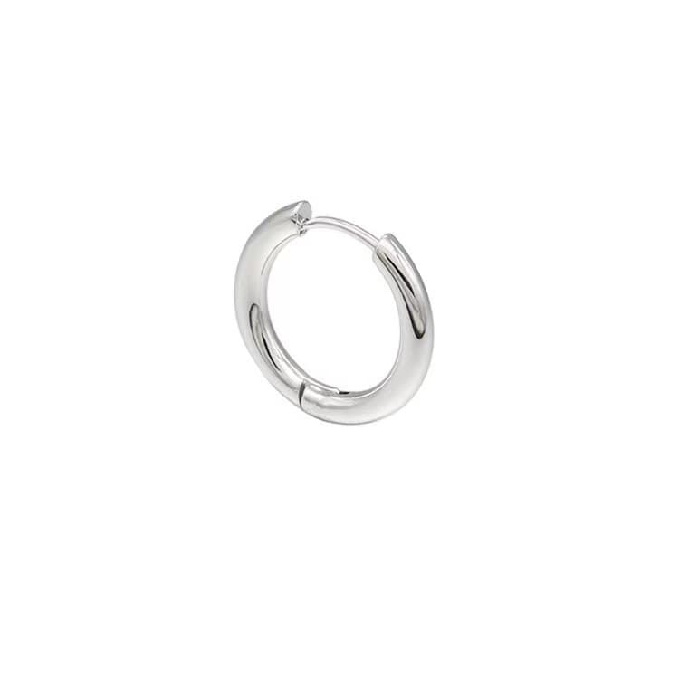Cross-border high-quality titanium steel earrings, non-fading, Japanese and Korean simple temperament, round stainless steel earrings jewelry wholesale 5