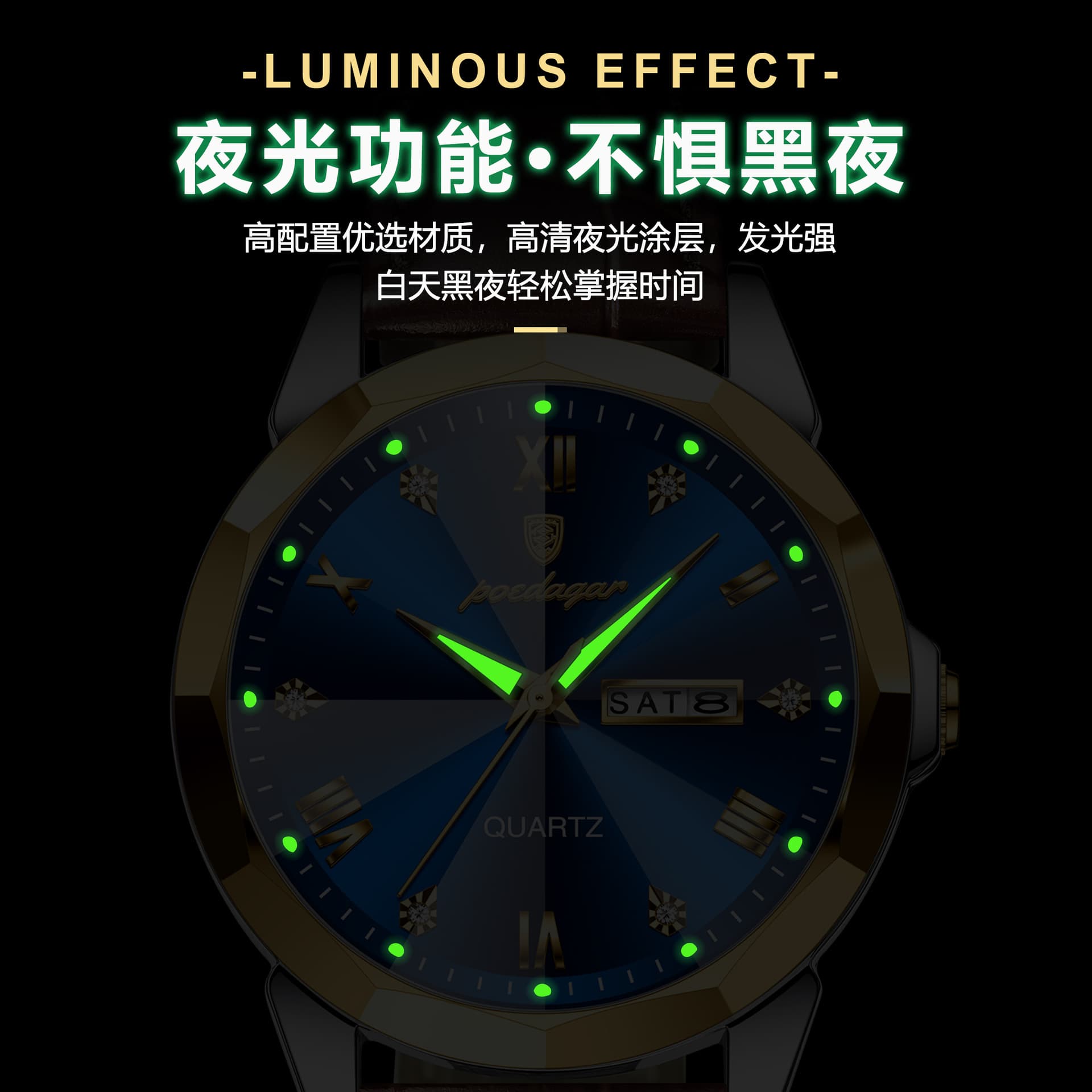 Swiss Brand Business Men's Watch New Quartz Watch Waterproof Belt Model Live Broadcast Foreign Trade Hot Model One Piece Dropshipping 5