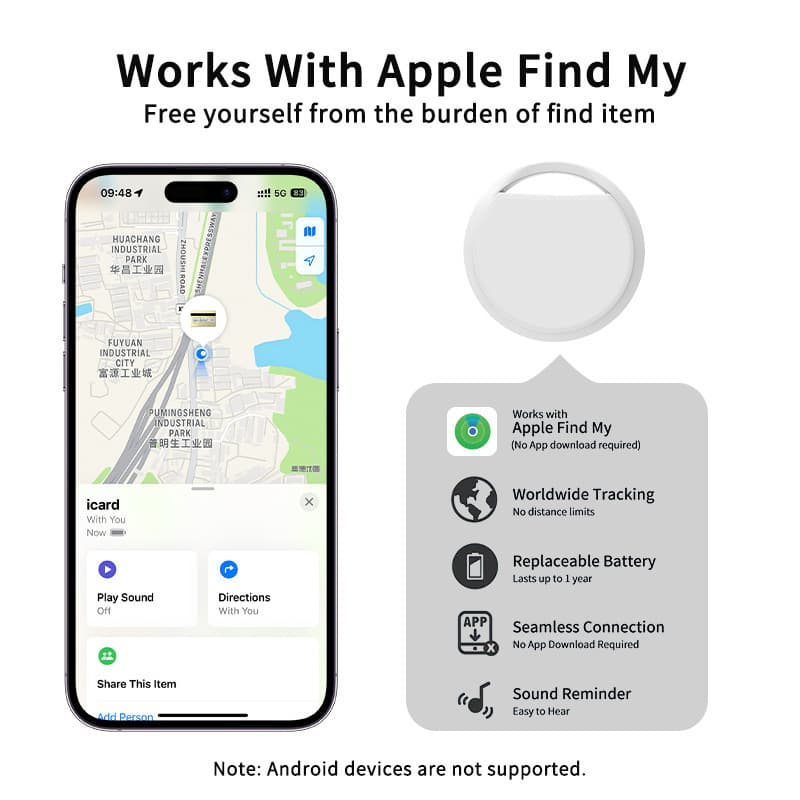 Findmy airtag is suitable for Apple Bluetooth pet tracking anti-lost locator MFI certification 3