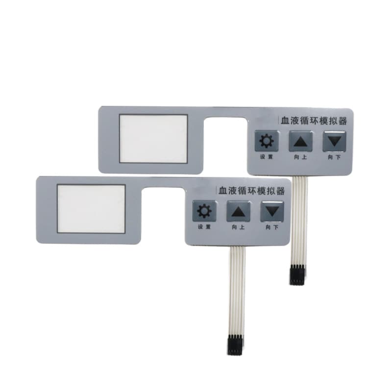 Membrane switch button surface sticker, power digital display smart switch panel, digital thermostat button panel 7