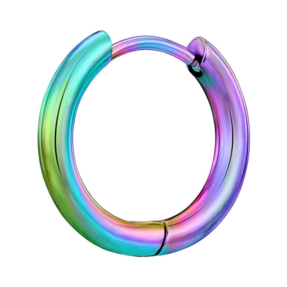 Fashionable classic titanium steel electroplating simple glossy earrings women's niche design European and American cold style geometric earrings 10