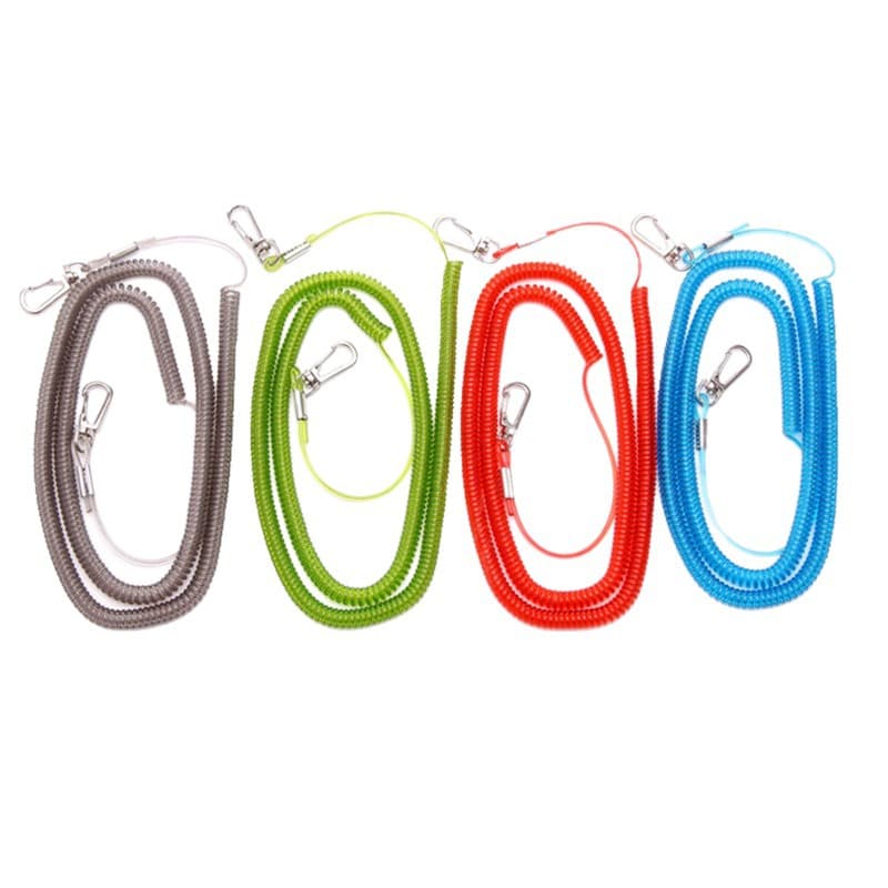 Wholesale plus steel wire missing rope spring retractable fishing rod protective pole fishing extension spiral missing rope 6