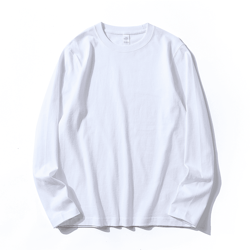 Washed distressed long-sleeved sea soul shirt for boys and girls, inner T-shirt, spring and autumn round neck bottoming shirt, striped workwear sweatshirt, trendy 9