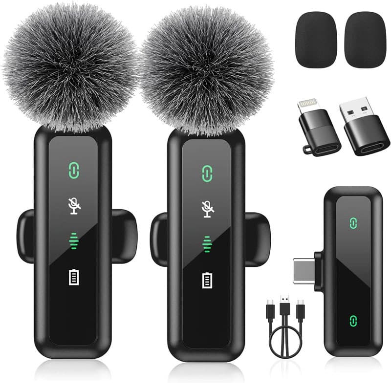Private Model H63 Wireless Lavalier Microphone Outdoor Live Broadcast Noise Reduction Video Shooting Microphone Microphone Noise Reduction Upgrade 2