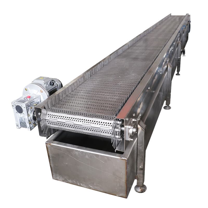 Stainless steel chain plate conveyor manufacturer assembly line industrial heavy ore conveying equipment carbon steel chain plate conveyor 6