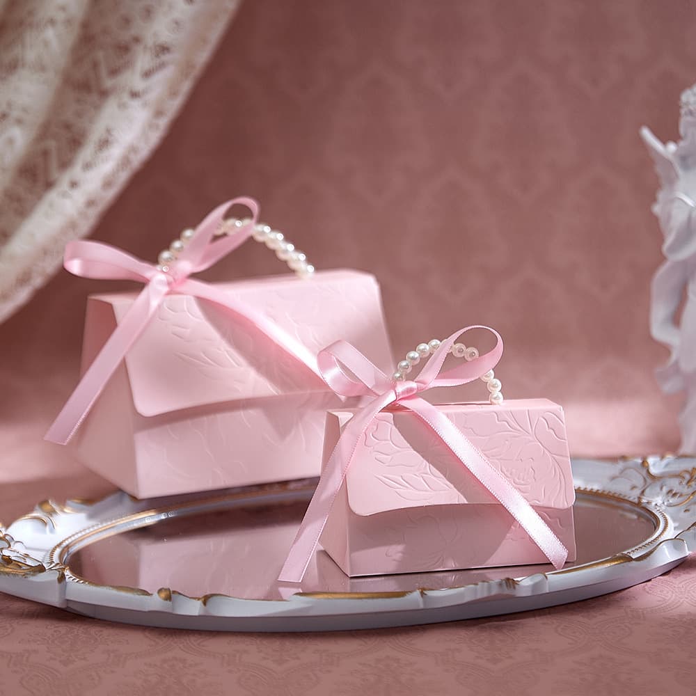Spot wedding pearl bracelet portable candy box personalized creative party small gift packaging bag portable wedding candy box 2