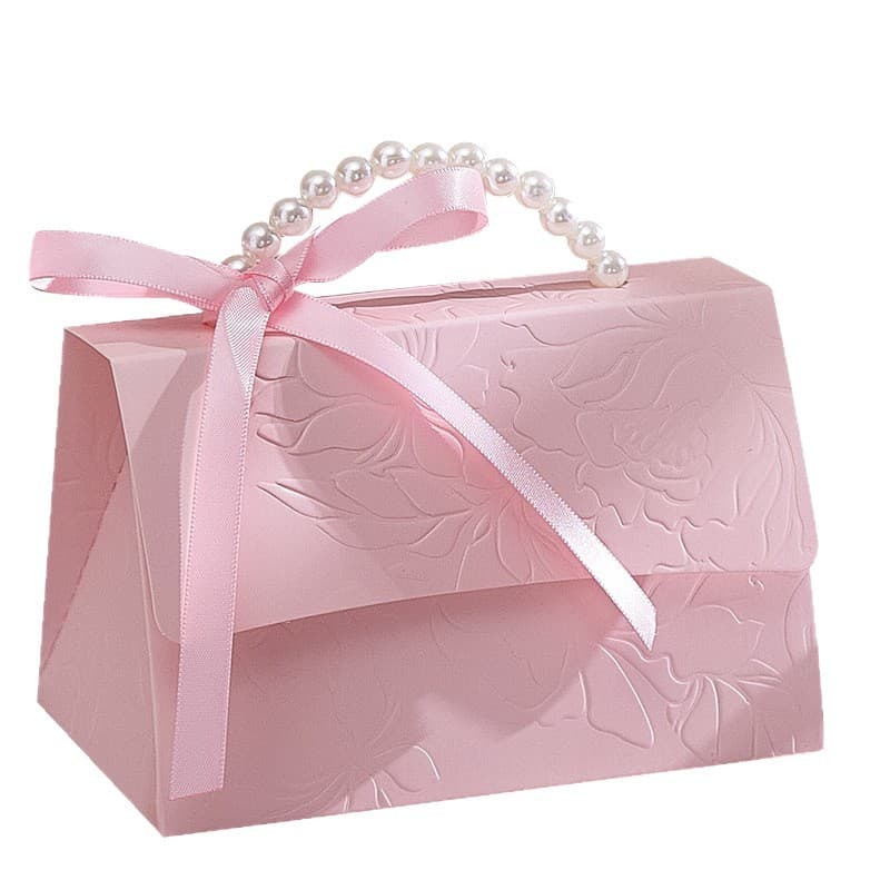 Spot wedding pearl bracelet portable candy box personalized creative party small gift packaging bag portable wedding candy box 6