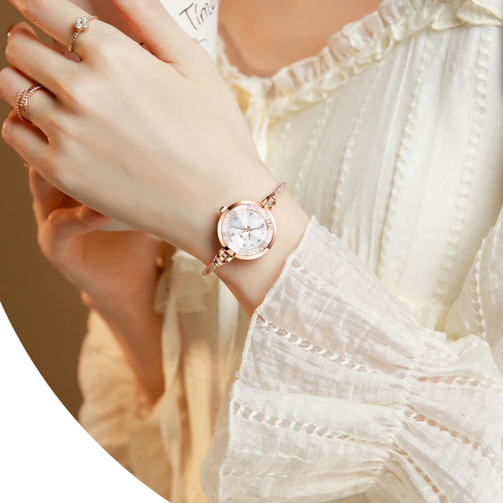 Elegant ladies diamond watch Watch customization cross-border waterproof quartz watch fashion foreign trade 4