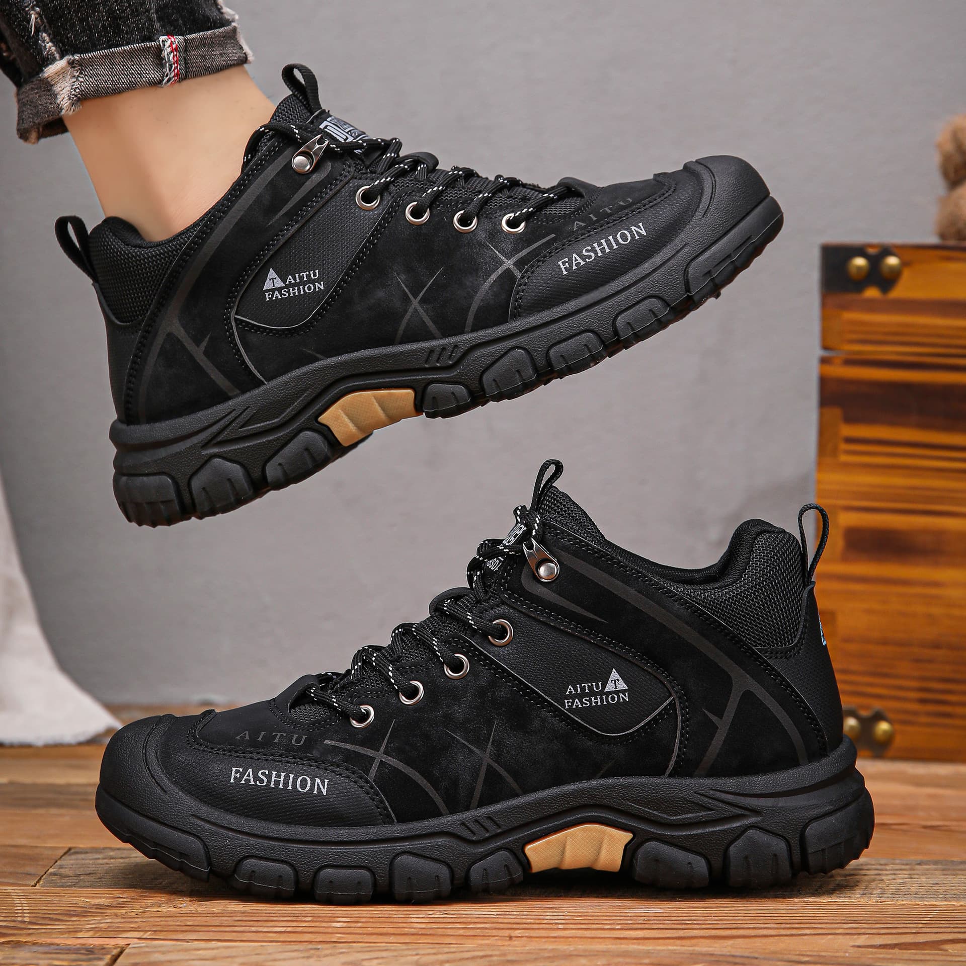 2024 foreign trade hot style autumn new sports and leisure running men's shoes large size drop shipping sneakers dad shoes 7