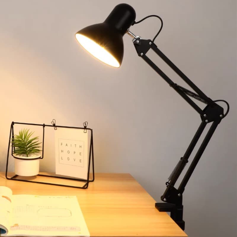 Eye protection desk lamp for study, dedicated to college students dormitory desk, bedroom bedside reading and working home American-style LED lamp 4